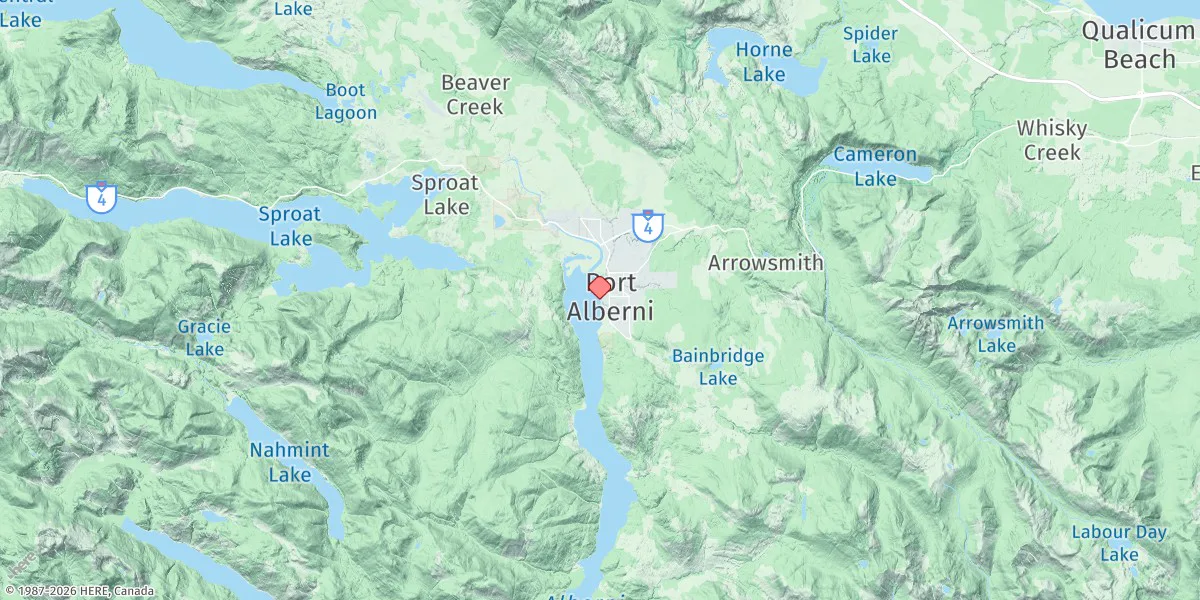 Map preview for Port Alberni