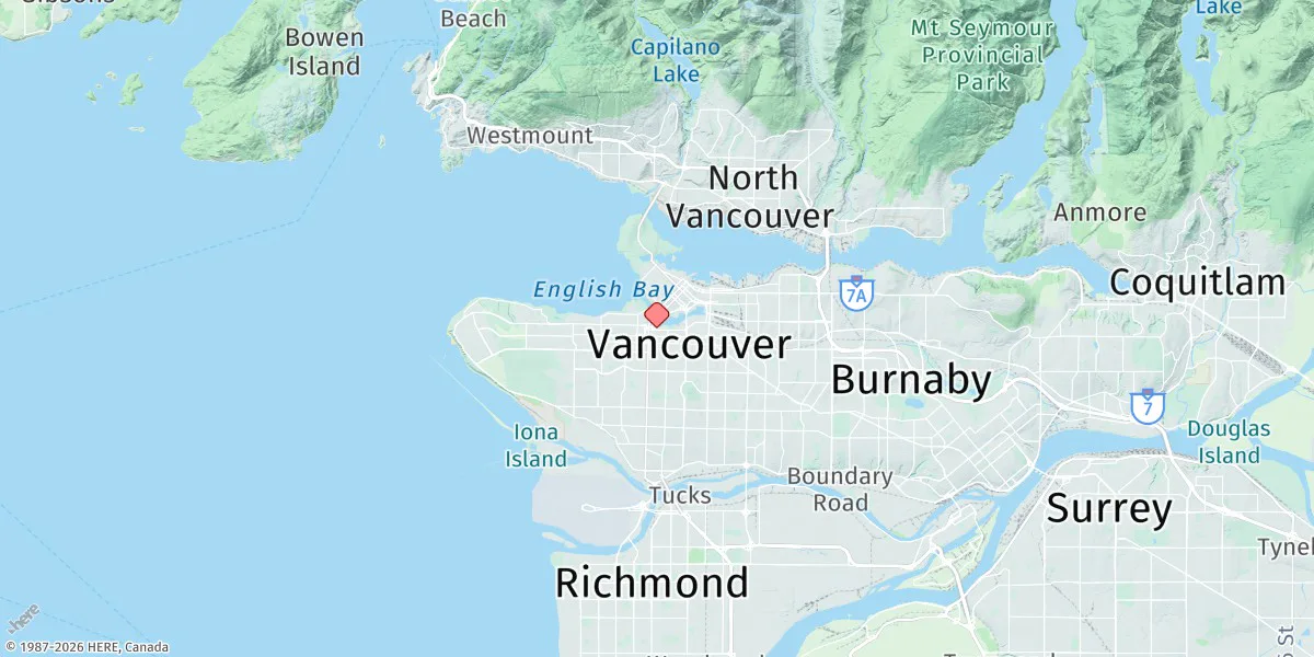 Map preview for False Creek