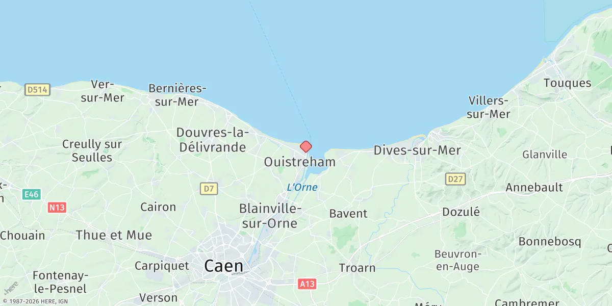 Map preview for Ouistreham