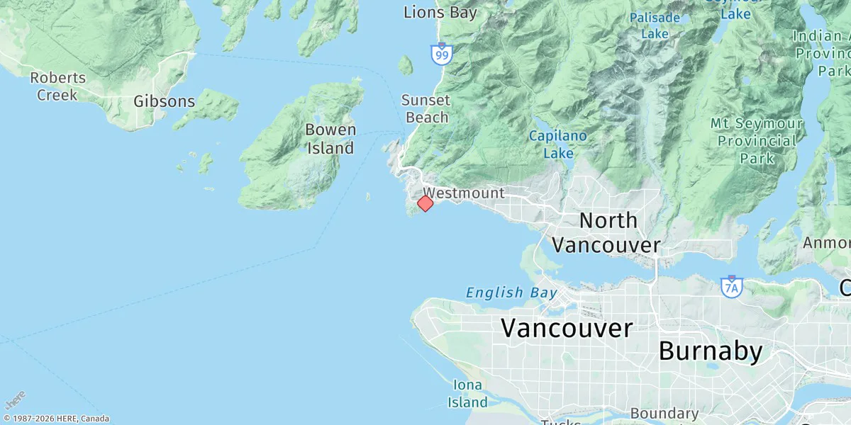Map preview for Point Atkinson