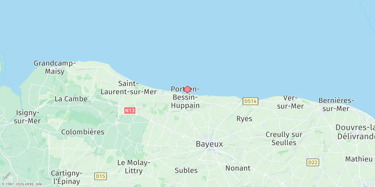 Map preview for Port-en-bessin
