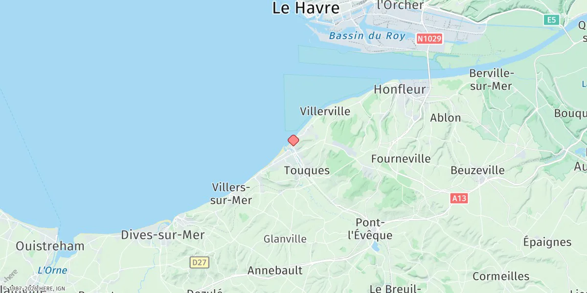 Map preview for Trouville-sur-Mer