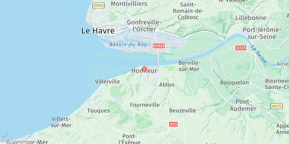 Map preview for Honfleur