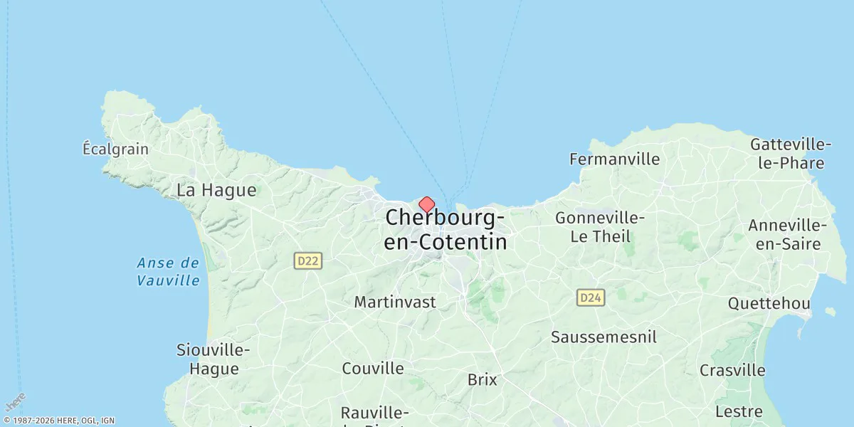 Map preview for Cherbourg