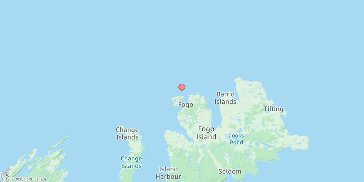 Map preview for Fogo Harbour