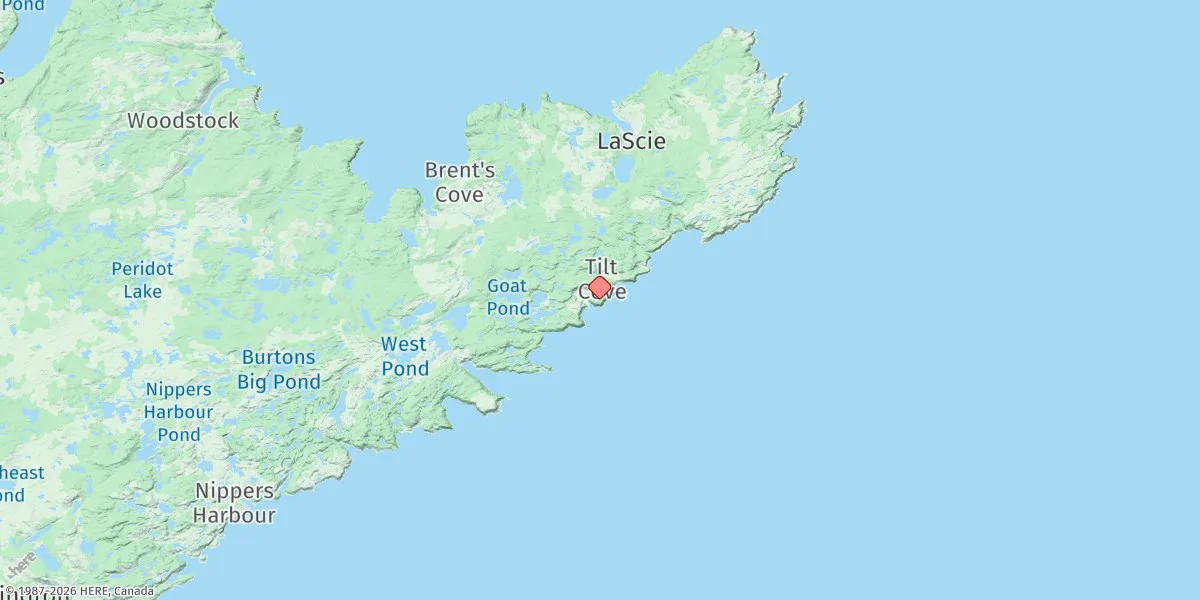 Map preview for Tilt Cove