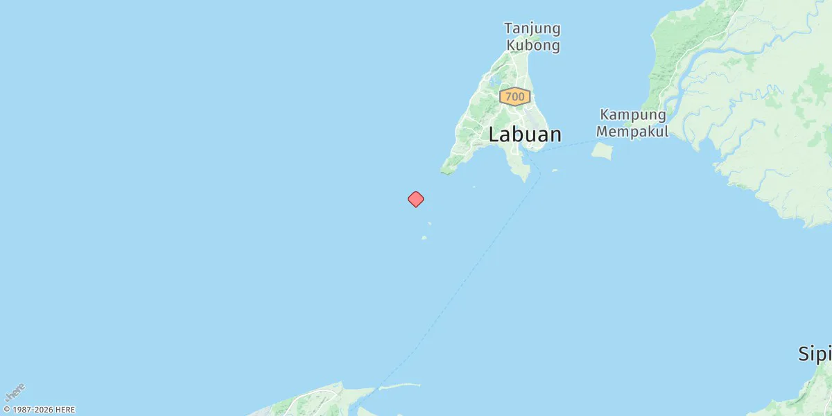 Map preview for Pulau Keraman