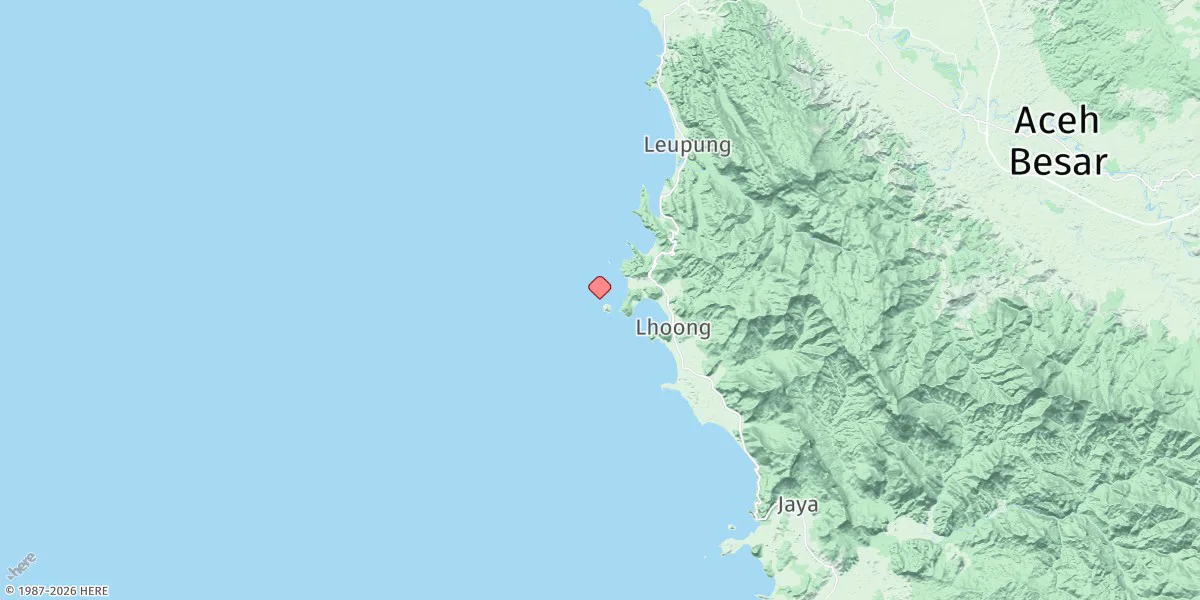 Map preview for Pulau Rusa