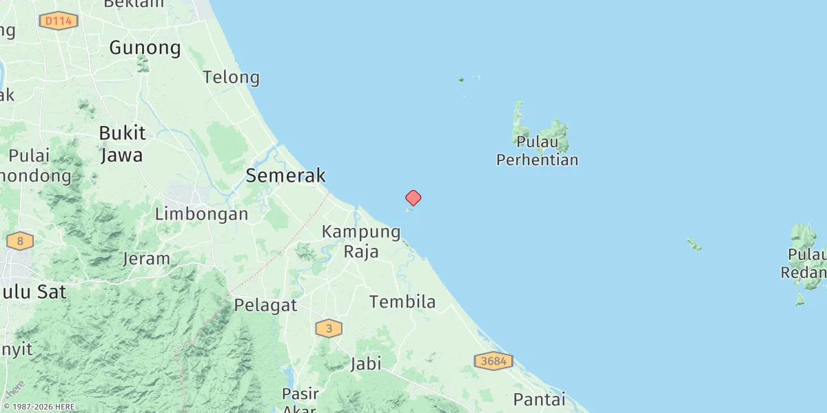 Map preview for Sungai Besut