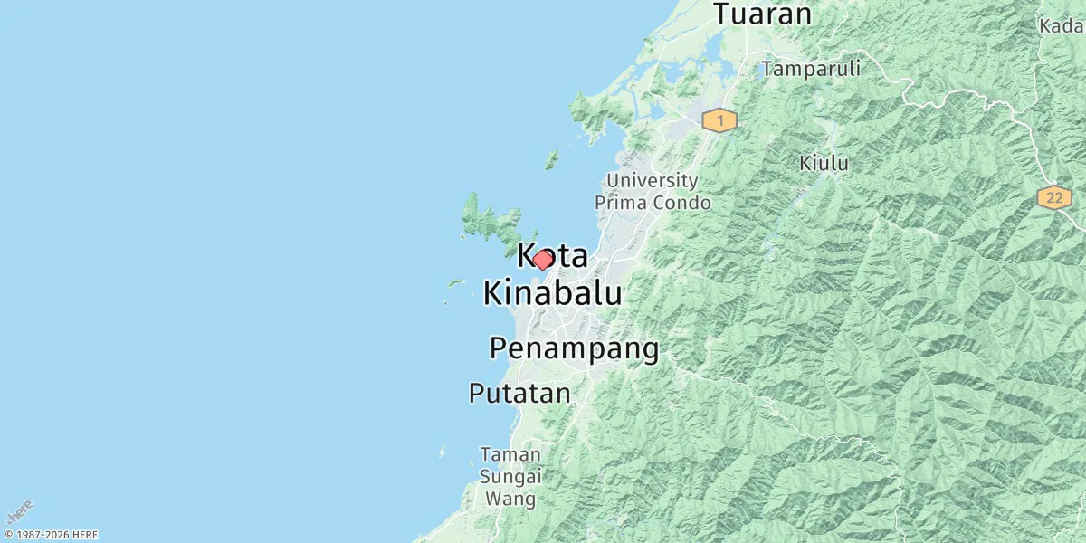 Map preview for Kota Kinabalu