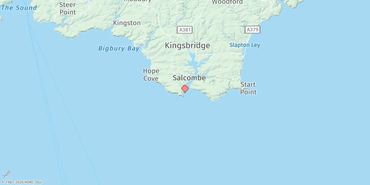 Map preview for Salcombe