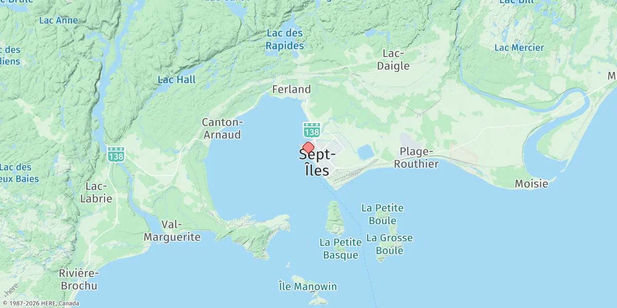 Map preview for Sept Iles