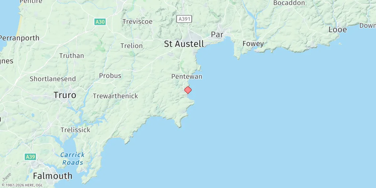 Map preview for Mevagissey