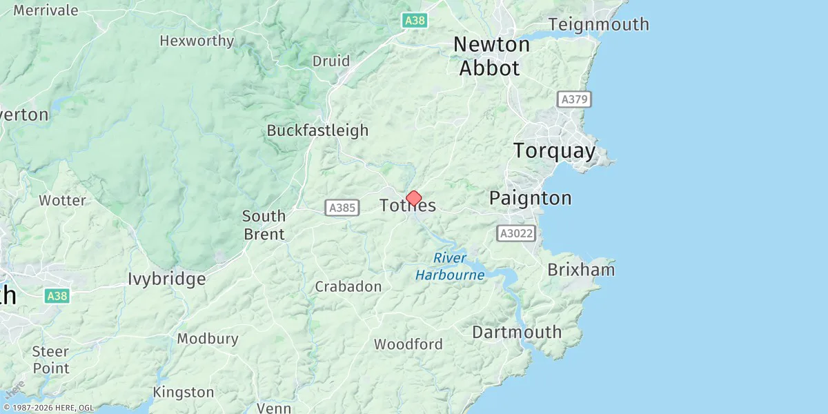 Map preview for Totnes