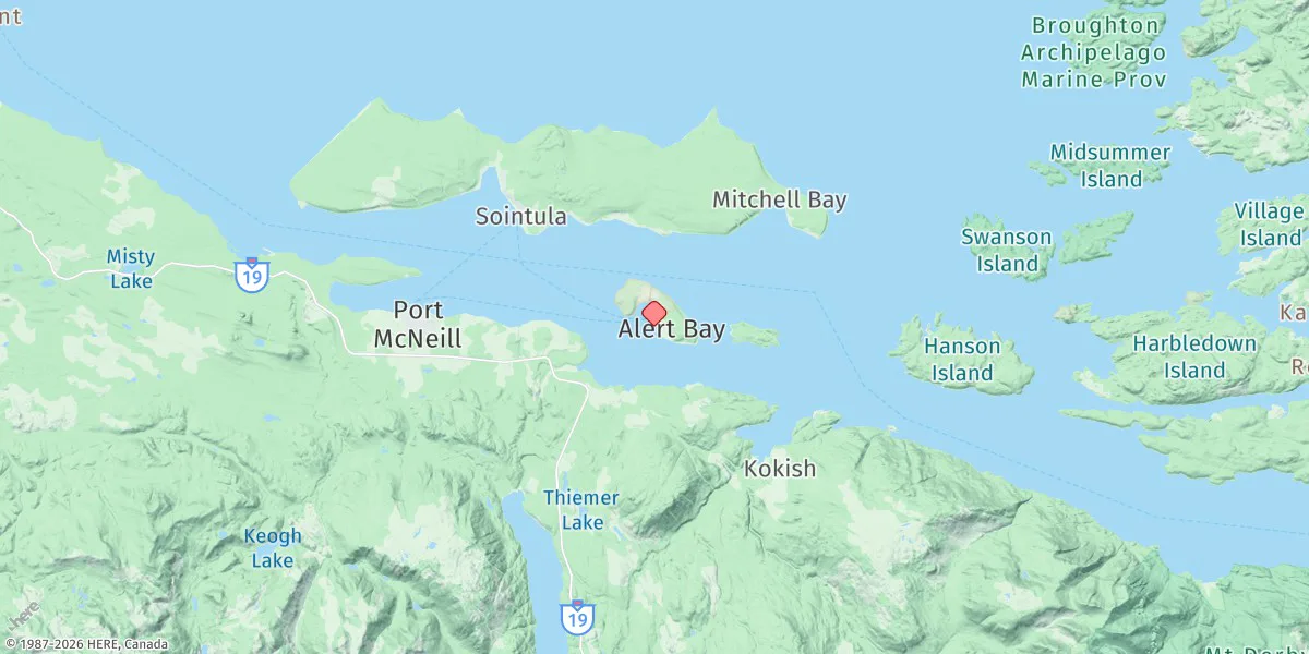 Map preview for Alert Bay