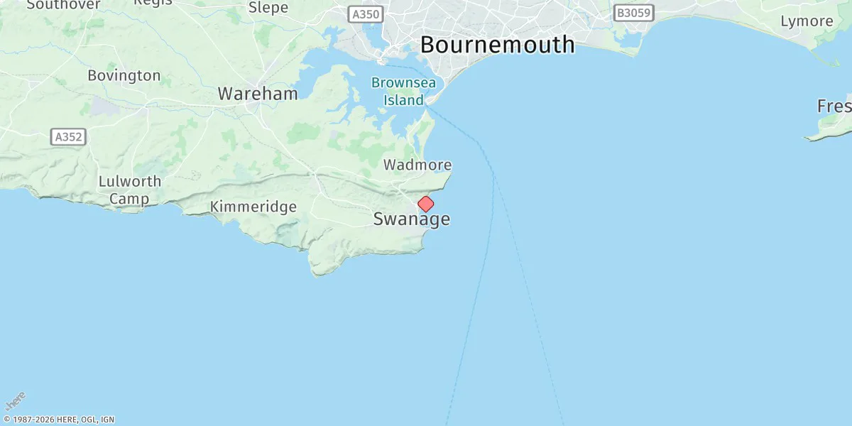 Map preview for Swanage