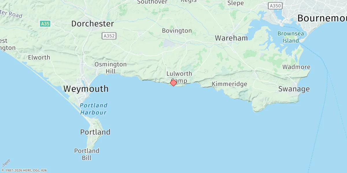 Map preview for Lulworth Cove