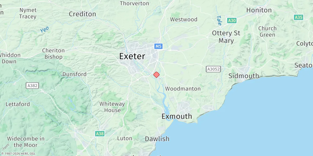 Map preview for Topsham