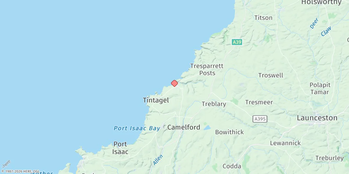 Map preview for Boscastle