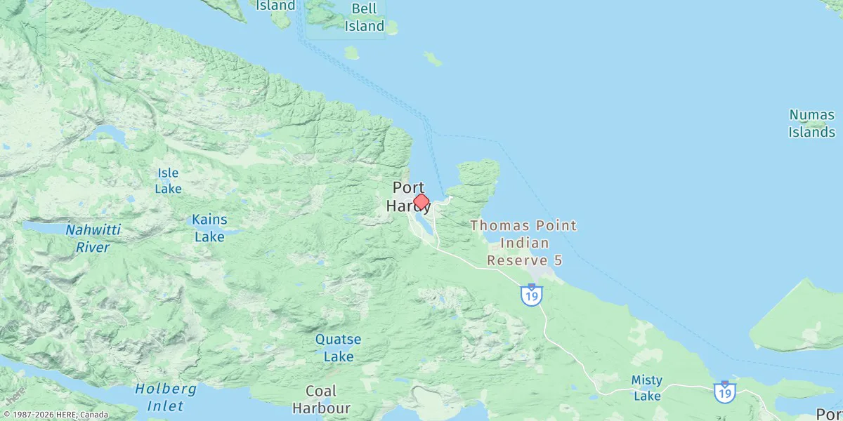 Map preview for Port Hardy
