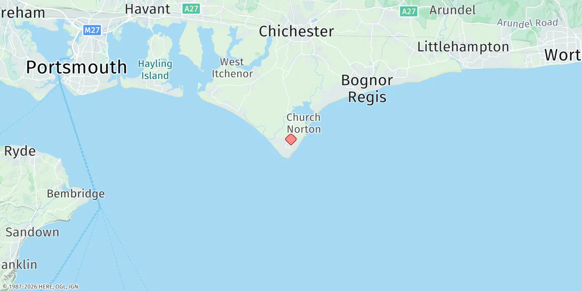Map preview for Selsey Bill