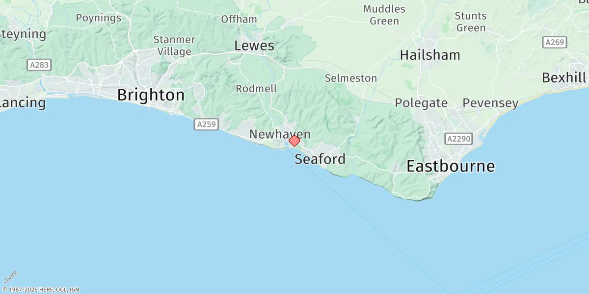 Map preview for Newhaven