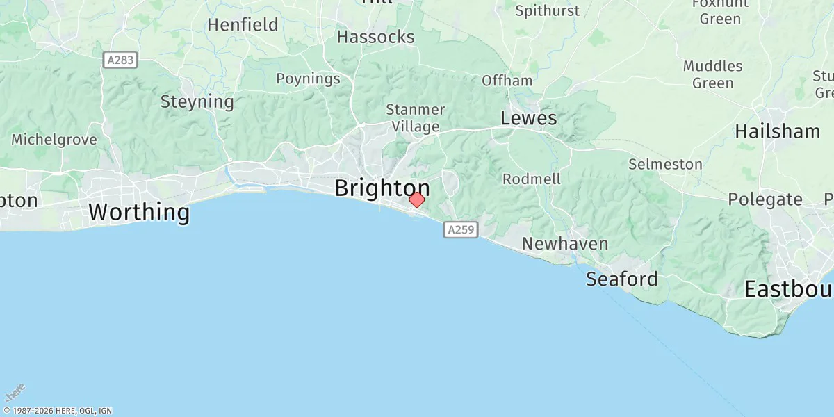 Map preview for Brighton Marina