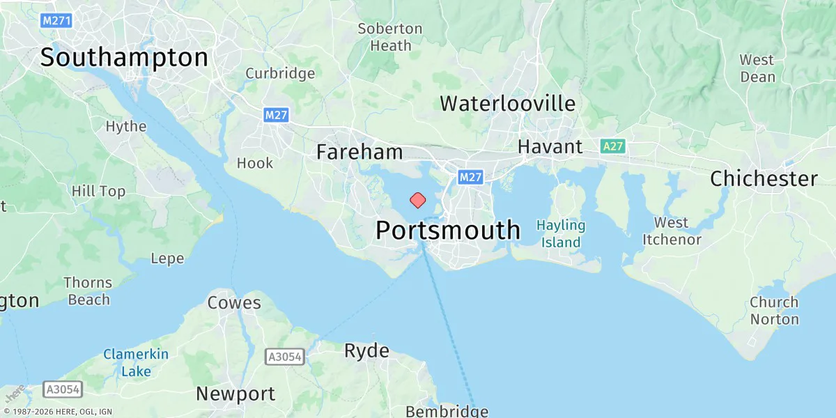 Map preview for Portsmouth (High Water Stand)