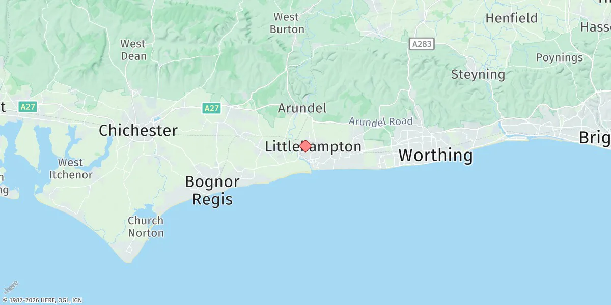 Map preview for Littlehampton (Uma Wharf)