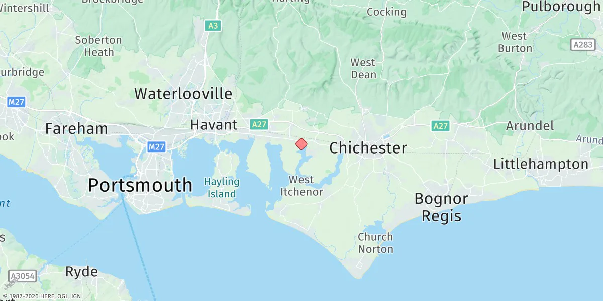 Map preview for Bosham