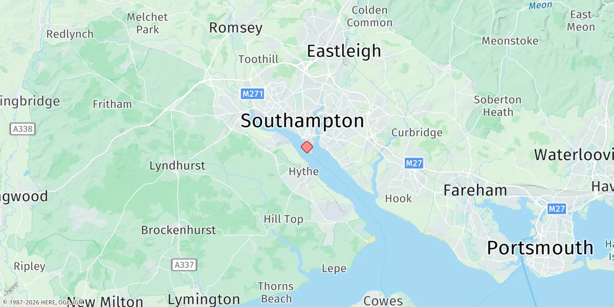 Map preview for Southampton