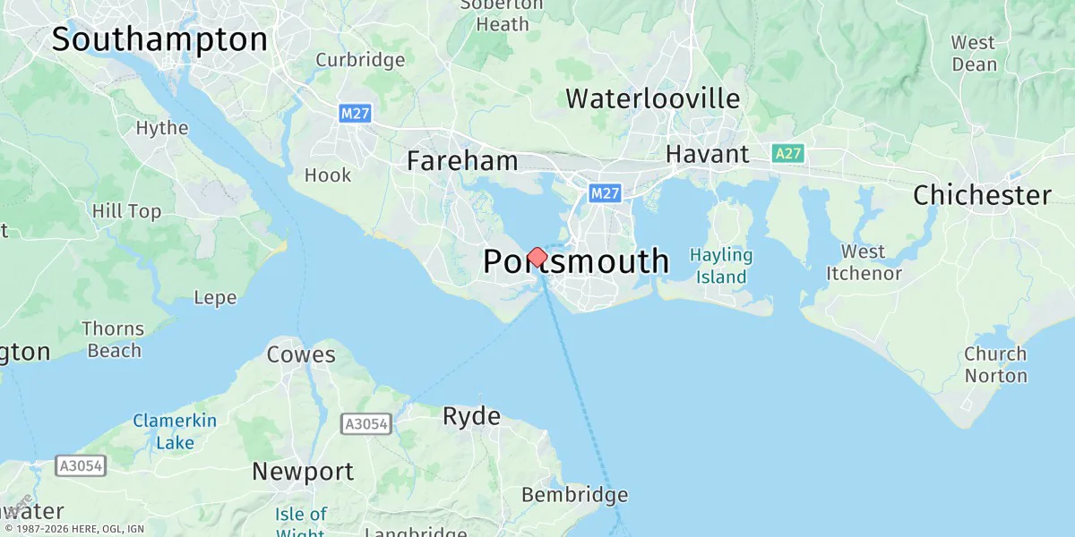 Map preview for Portsmouth