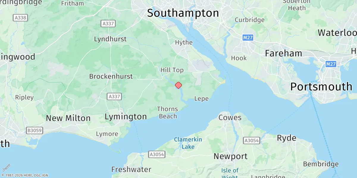 Map preview for Bucklers Hard
