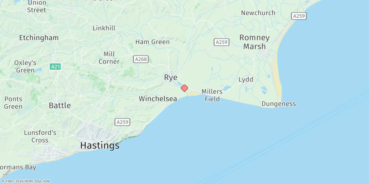 Map preview for Rye (Harbour)