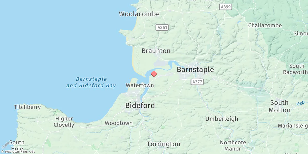 Map preview for Yelland Marsh