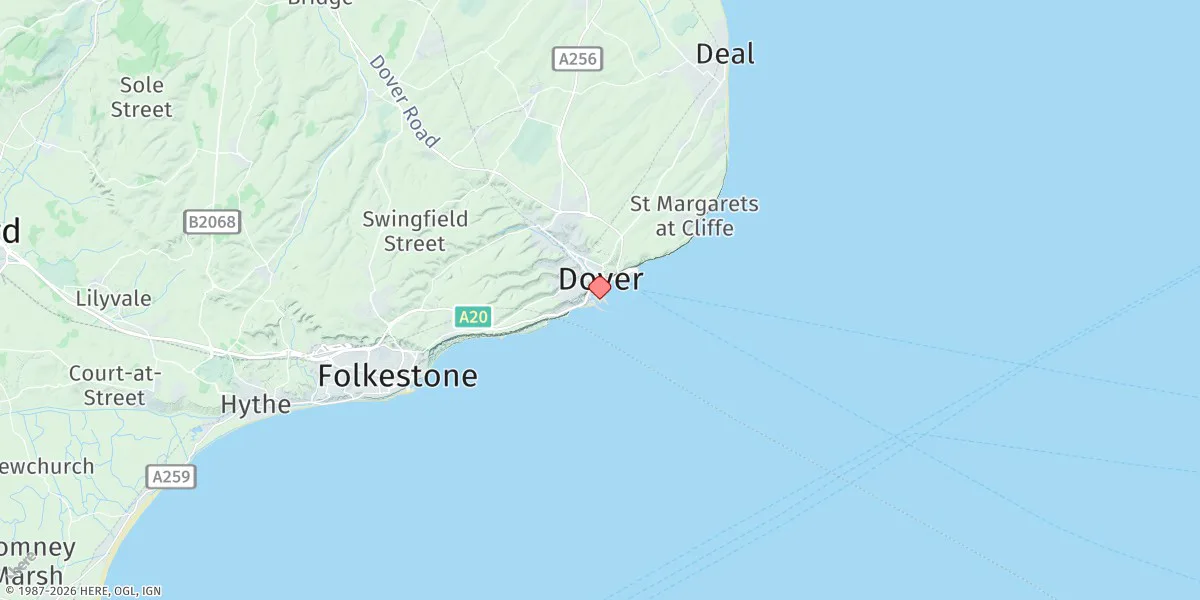 Map preview for Dover