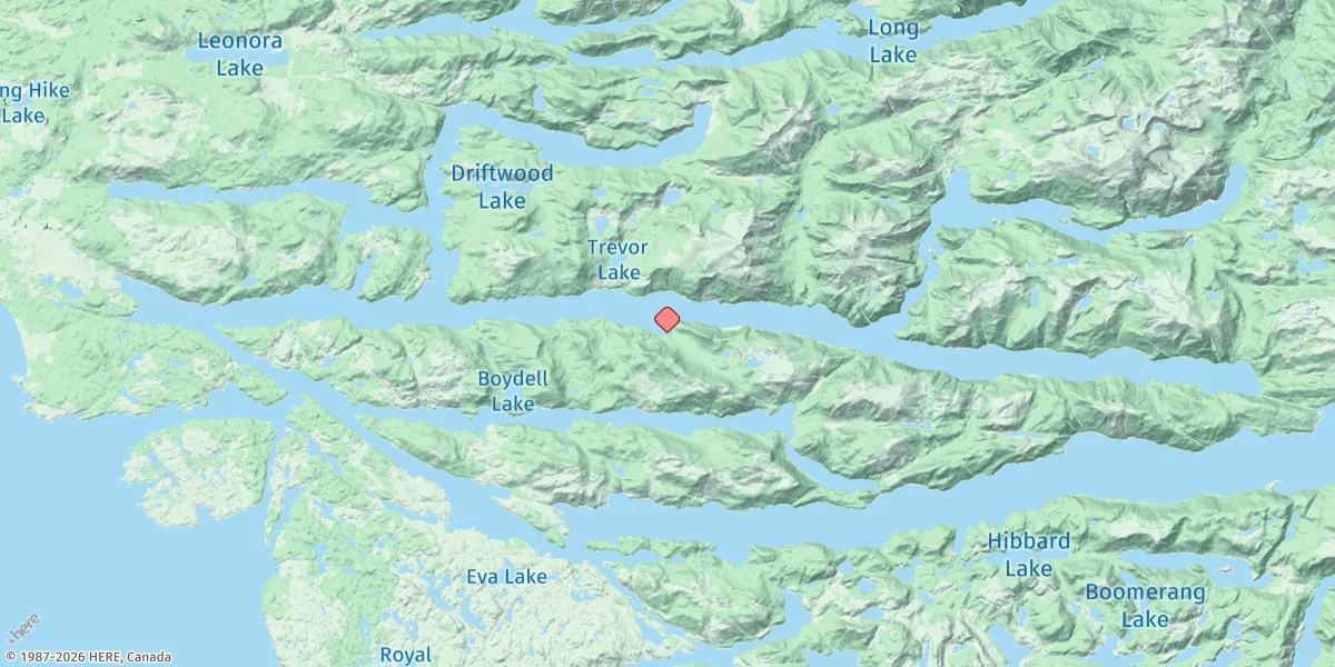 Map preview for Belize Inlet