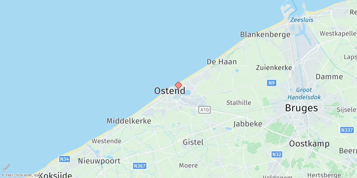 Map preview for Oostende