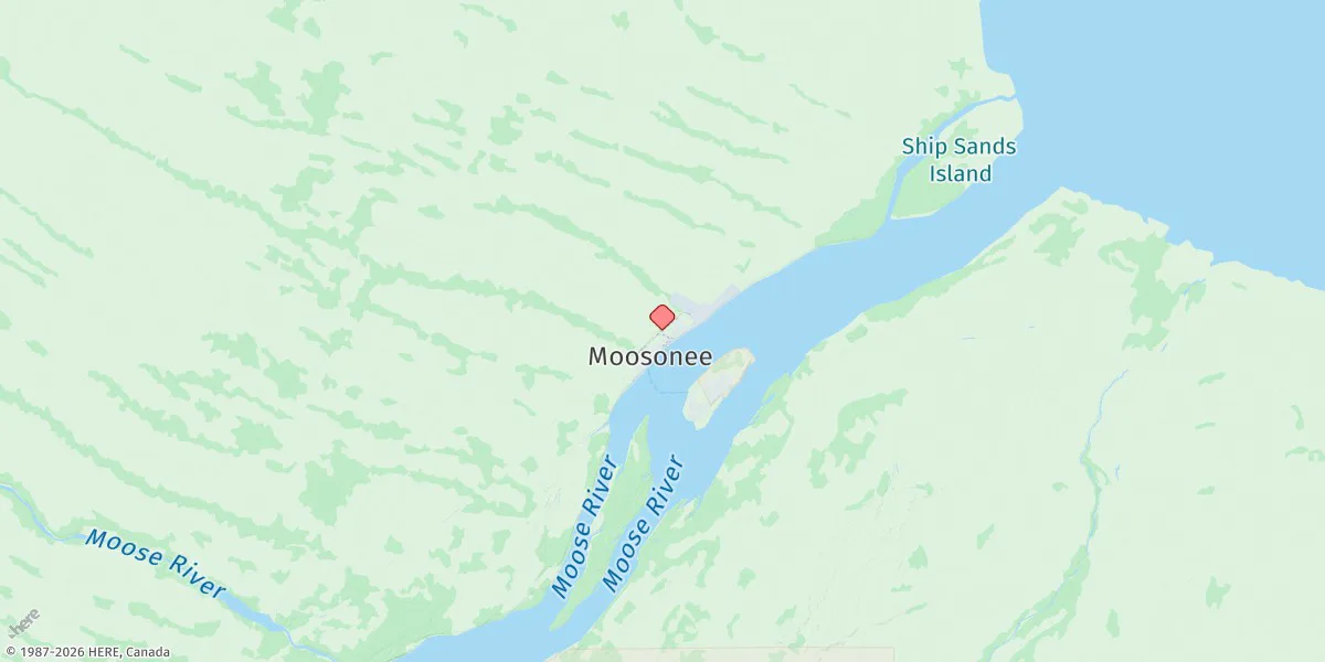 Map preview for Moosonee