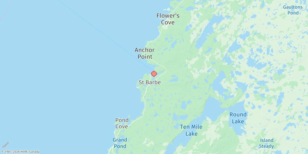 Map preview for St Barbe