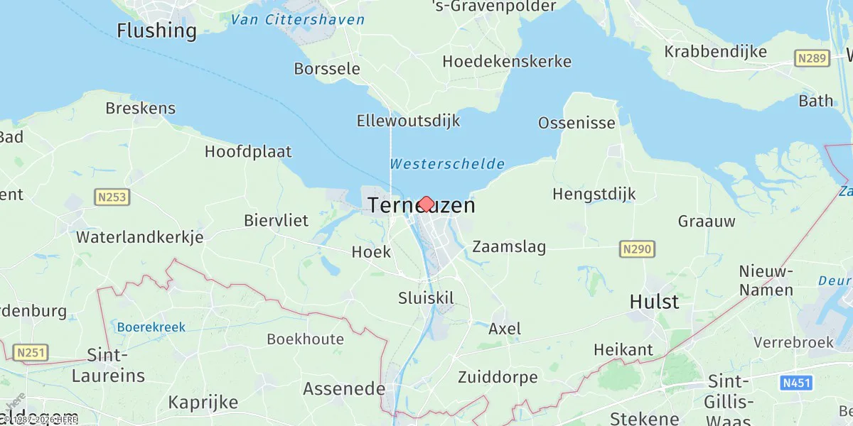 Map preview for Terneuzen