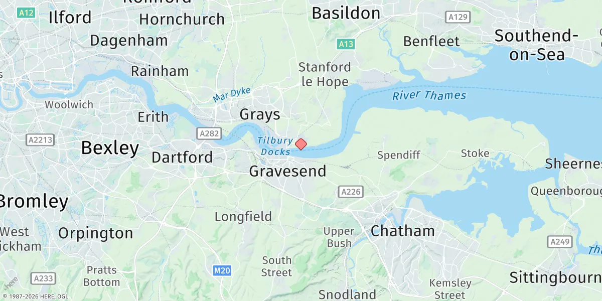 Map preview for Gravesend