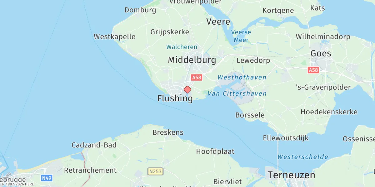 Map preview for Vlissingen