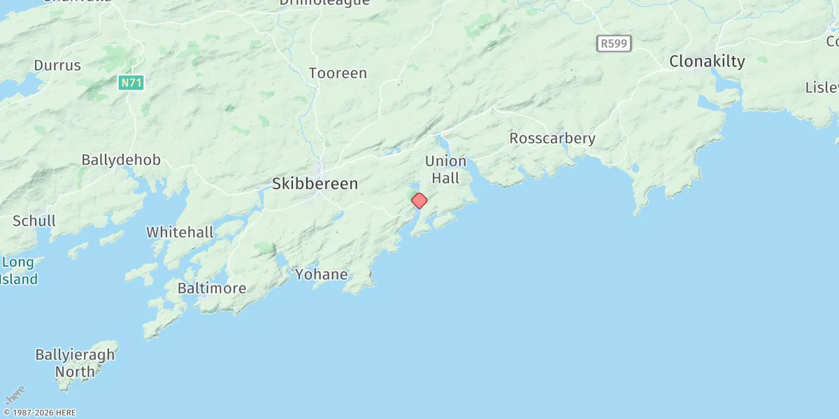 Map preview for Castletownshend