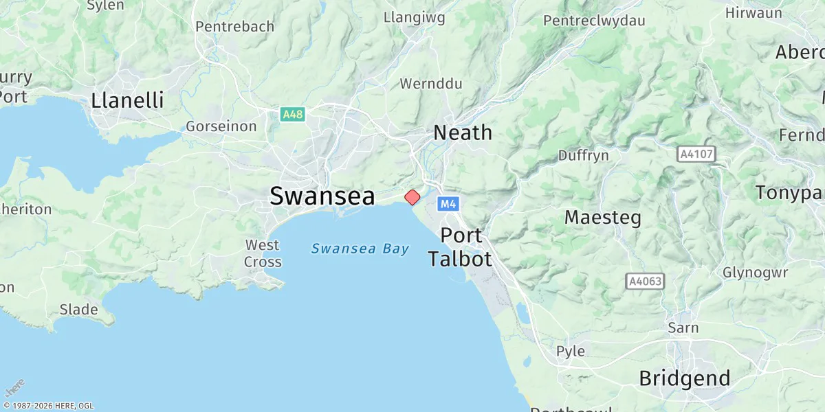 Map preview for River Neath Entrance