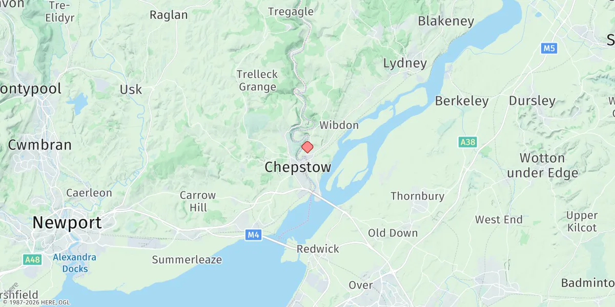Map preview for Chepstow