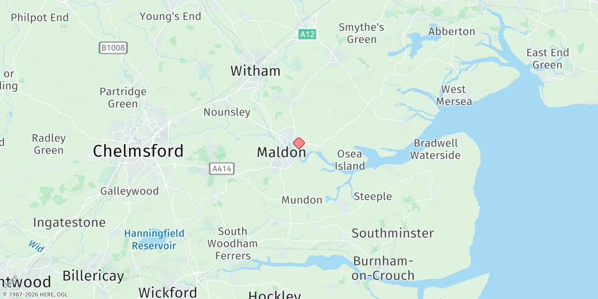 Map preview for Maldon