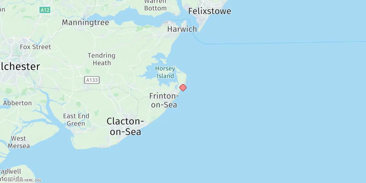 Map preview for Walton-on-the-naze