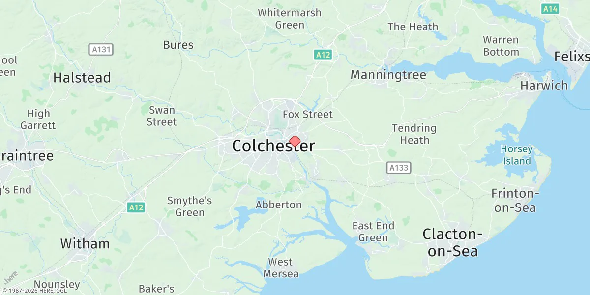 Map preview for Colchester