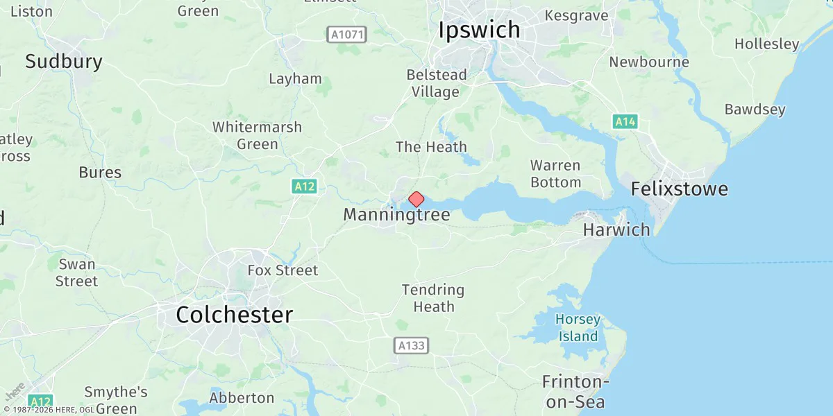 Map preview for Mistley